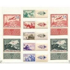 ALEMANIA EN RUSIA 3 SERIES COMPLETAS DE ESTAMPILLAS NUEVAS CON GOMA LEGION DE VOLUNTARIOS FRANCESES 1941/2